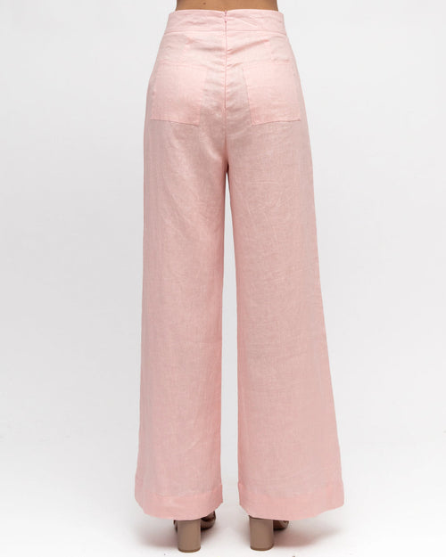 Linen Pants - Pink