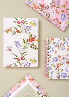 Cath Kidston A5 Notebook - Cream Butterflies