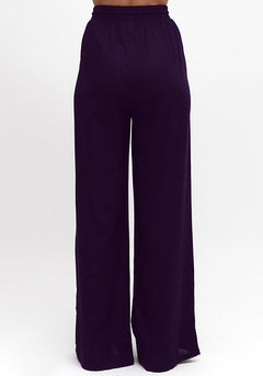 Side Stripe Pants - Navy