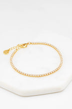 Isla Tennis Bracelet - Gold