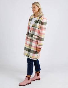 Blanche Check Coat