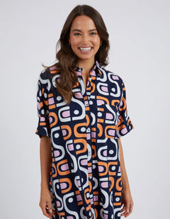 Kirby Geo Shirt Dress