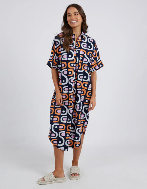 Kirby Geo Shirt Dress