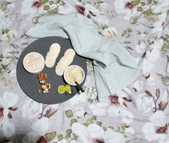 Round Tablecloth 180cm - Beige Magnolia