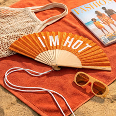 Hand Fan - Orange I'm Hot