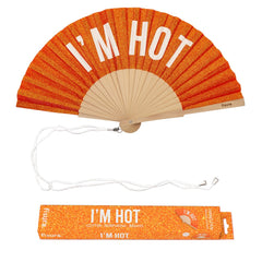 Hand Fan - Orange I'm Hot