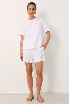 Arden Scalloped Hem Top