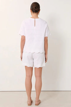 Arden Scalloped Hem Top