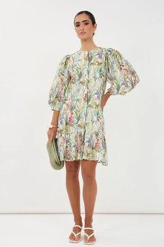 Lauren Floral Ramie Dress