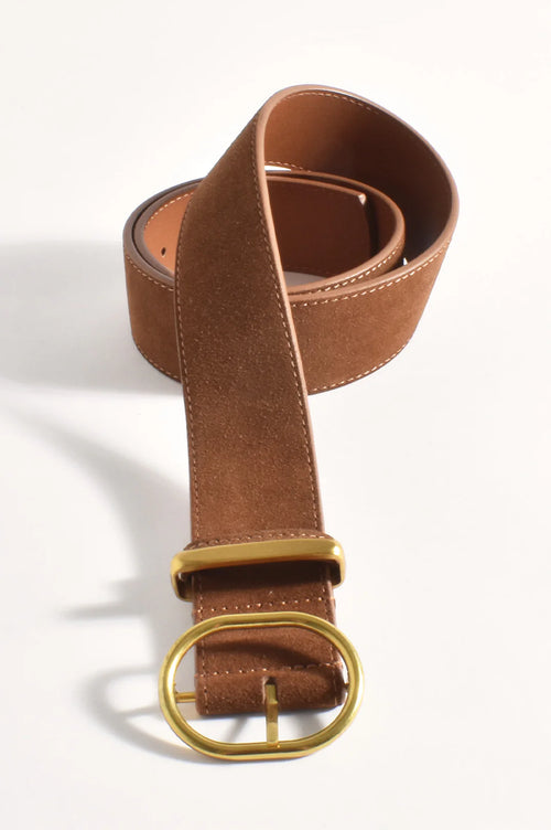 Suede Belt - Tan
