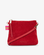 Alexis Crossbody - Red Suede