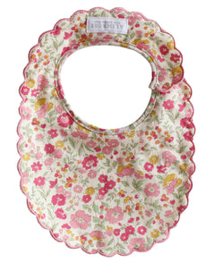 Scallop Bib - Rose Garden