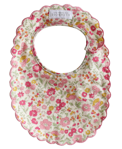Scallop Bib - Rose Garden