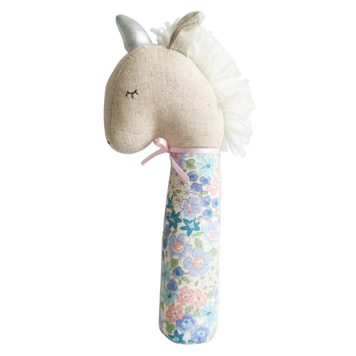 Yvette Unicorn Squeaker - Liberty blue