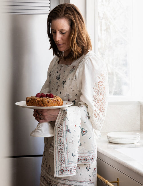 Heirloom Christmas Holly Tea Towel