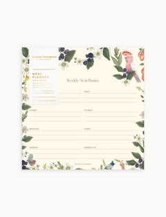 Magnetic Meal Planner Notepad - Cockatoo