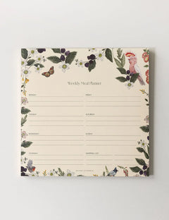 Magnetic Meal Planner Notepad - Cockatoo