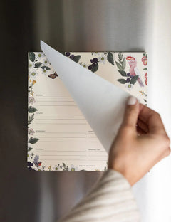 Magnetic Meal Planner Notepad - Cockatoo