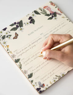 Magnetic Meal Planner Notepad - Cockatoo