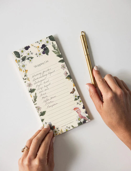 Magnetic Shopping List - Cockatoo