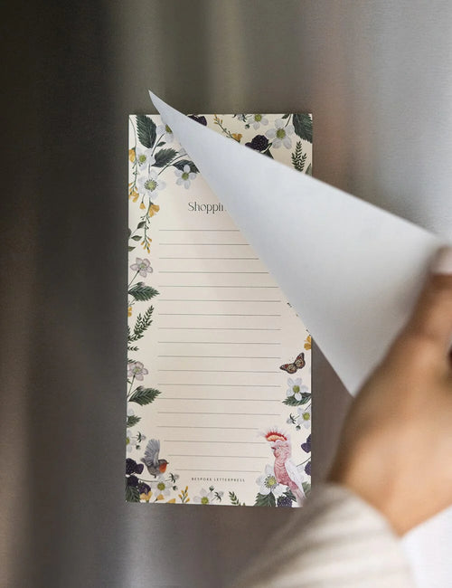 Magnetic Shopping List - Cockatoo