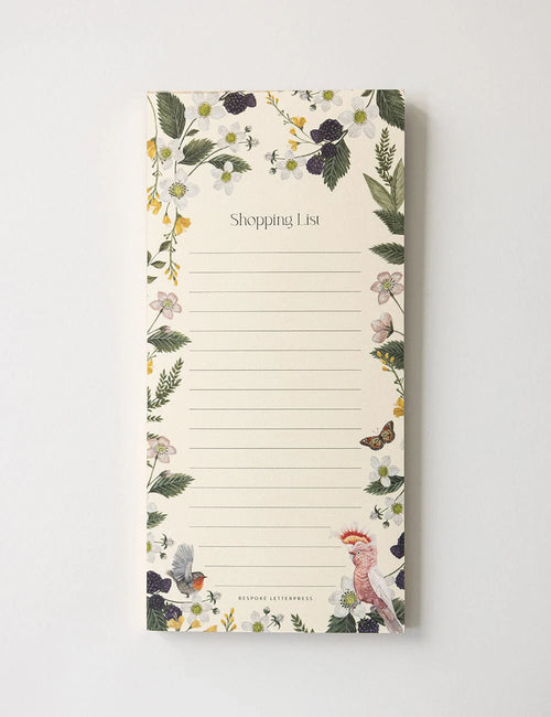 Magnetic Shopping List - Cockatoo