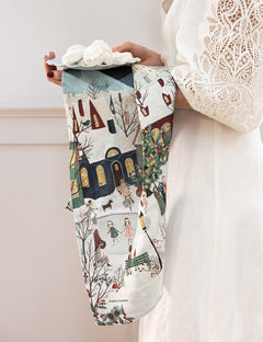 Christmas Village Tea Towel