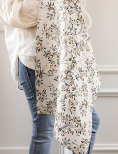 Linen Tea Towel - Camellia Tree