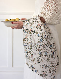 Linen Tea Towel - Camellia Tree