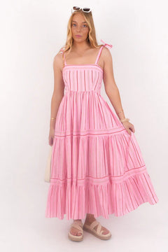 Sicily Stripe Maxi Dress