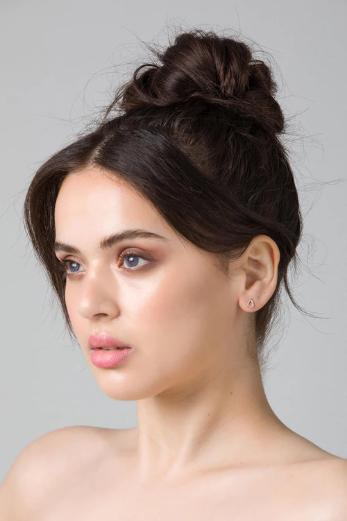 Petite Diamond Earring - Silver