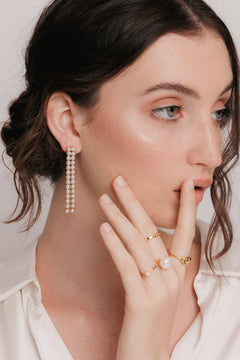 Garland Gold Pearl earrings