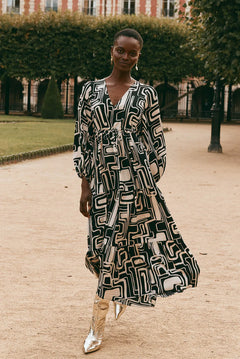 Elsie Maxi Dress - Geo