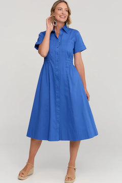 Kalinda Dress - Oxford Blue