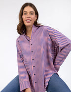 Lila Stripe Shirt