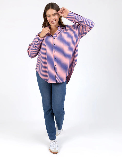 Lila Stripe Shirt