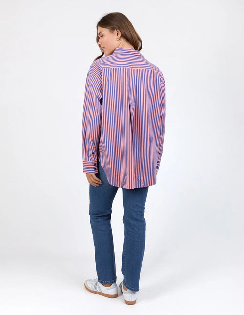 Lila Stripe Shirt