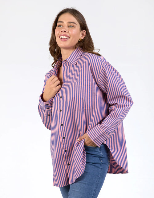 Lila Stripe Shirt