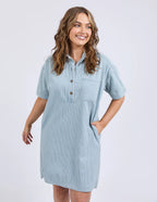 Jenna Stripe Denim Dress