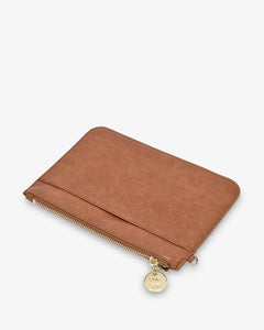 Flat Pouch - Tan Pebble