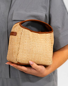 Linton Crossbody - Tan Weave