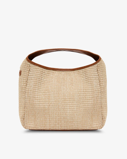 Linton Crossbody - Tan Weave