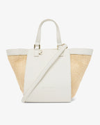 Carnegie Tote - Chalk/Natural Weave