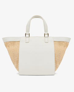 Carnegie Tote - Chalk/Natural Weave