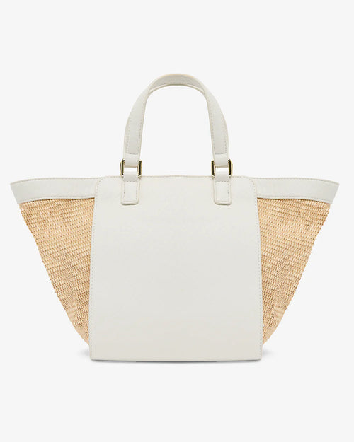 Carnegie Tote - Chalk/Natural Weave