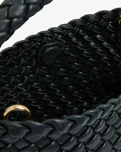Linton Crossbody - Black Plait