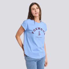 Effortless Contrast Tee - Cornflower Blue
