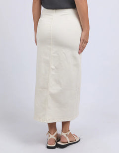 Ace Denim Skirt - Ecru
