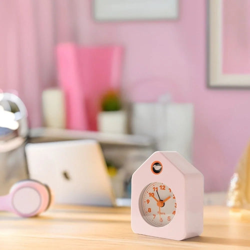 Mini House Alarm Clock - Pink