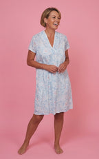 Cap Sleeve Nightie - Vintage Paisley